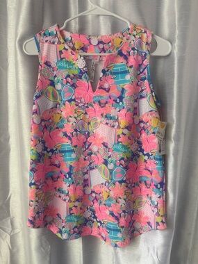 Lulu-B Sleeveless UPF 50 athletic top PICKLEBALL